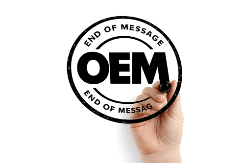 EOM stamp representing OEM-grade restoration standards